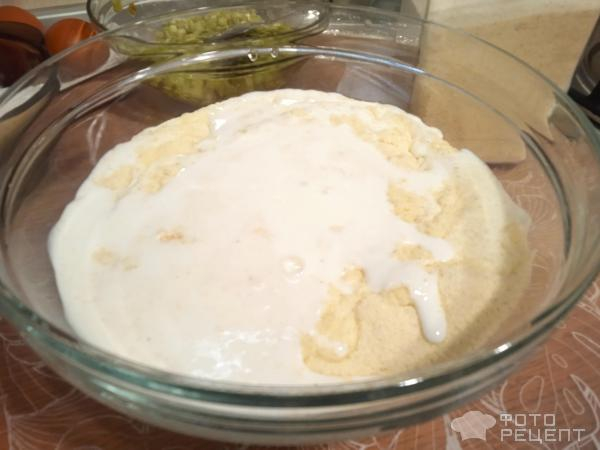 Рецепт: Сезонный пирог из ревеня - в стиле манника, вкусно по домашнему Рецепт: Сезонный пирог из ревеня - в стиле манника, вкусно по домашнему