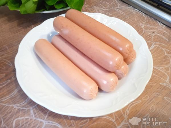 Рецепт: Овощной суп с сосисками - и шпинатом Рецепт: Овощной суп с сосисками - и шпинатом