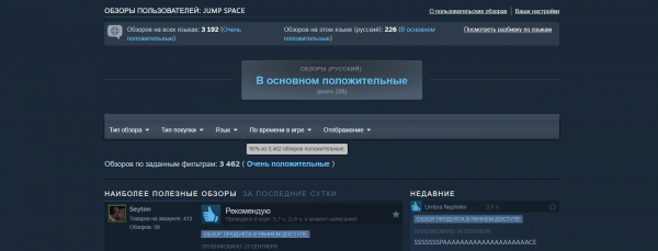 «Есть куда развиваться, но начало хорошее». Ко-оп экшен Jump Space вышел в ранний доступ Steam и приглянулся игрокам
«Есть куда развиваться, но начало хорошее». Ко-оп экшен Jump Space вышел в ранний доступ Steam и приглянулся игрокам