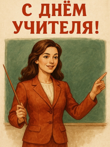 Открытка и поздравления на День учителя