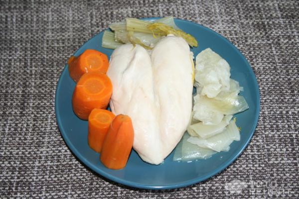 Рецепт: Куриное пюре диетическое - с овощами Рецепт: Куриное пюре диетическое - с овощами