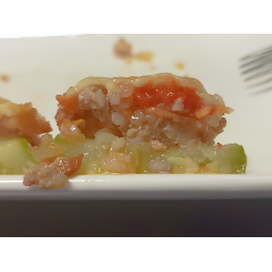 Рецепт: Кабачки запеченные с фаршем и сыром - Праздничные кабачки: вкусно, сытно, бюджетно